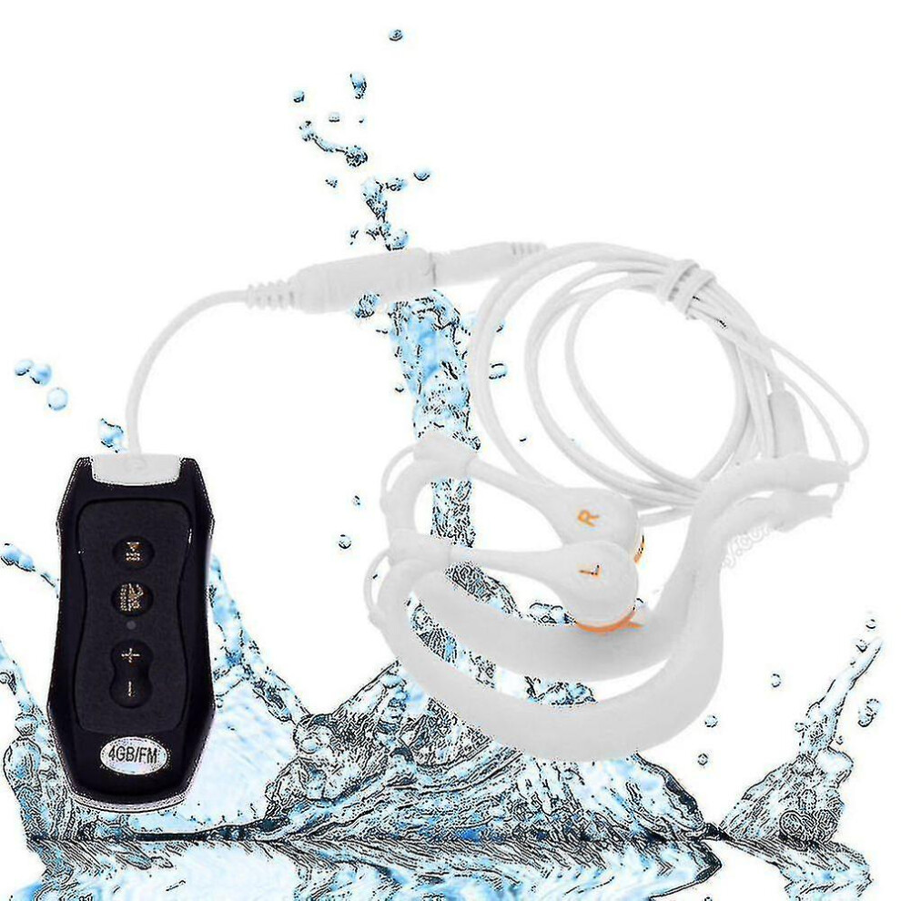 Fm Radio 4Gb Ipx8 Waterproof Mp3 Music Player Swimming Diving Earphone Headset Sport Stereo Bass Swim Mp3 With Clip 9048217092372