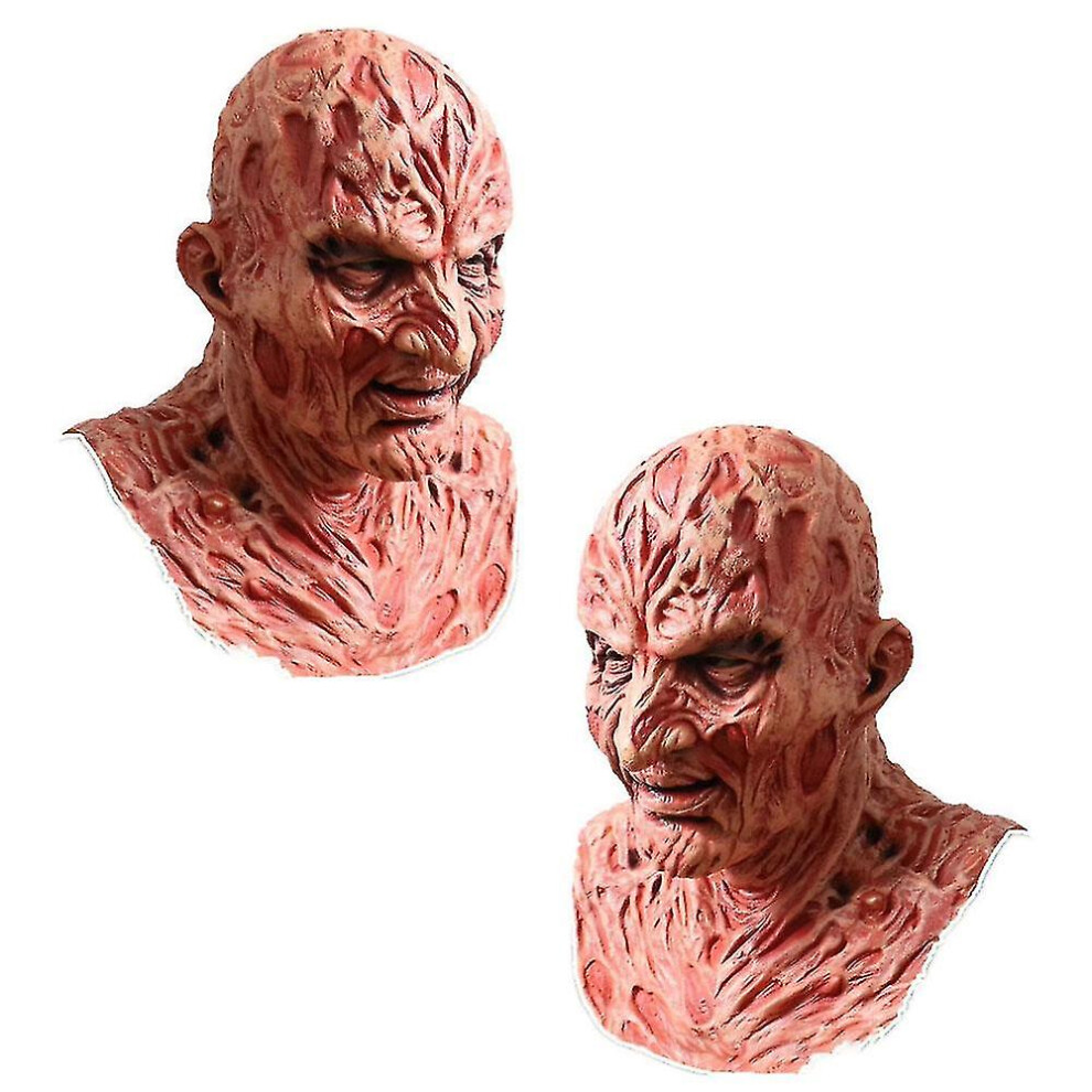 Freddy Krueger Latex Mask Carnival Halloween Realistic Adult Party  Scary Cosplay Prop-image-OPC-PDNRW2G-NEW