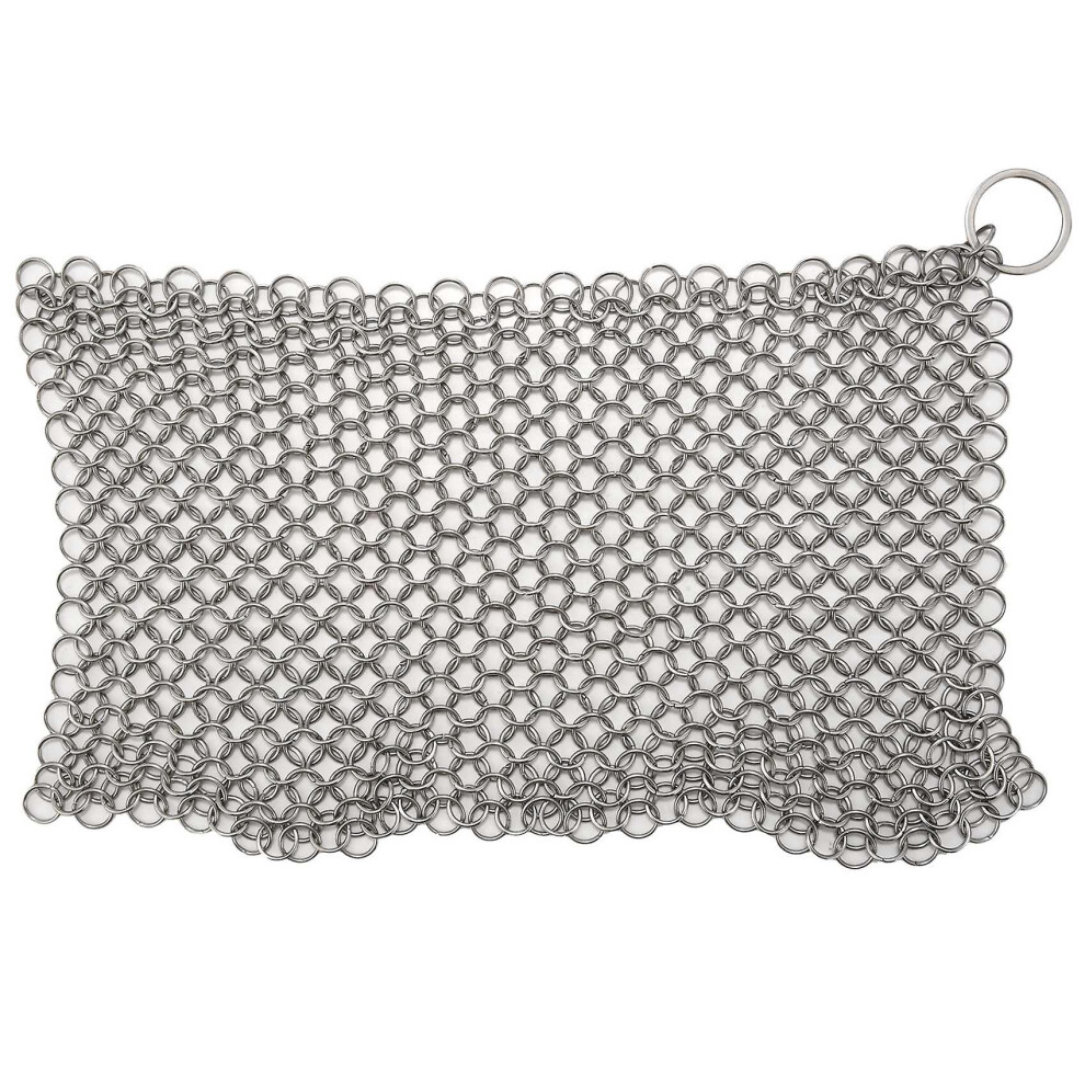 Iron -premium 316 Stainless Steel Chainmail Scrubber , 8x6 Inch-image-OPC-PDNRX7D-NEW