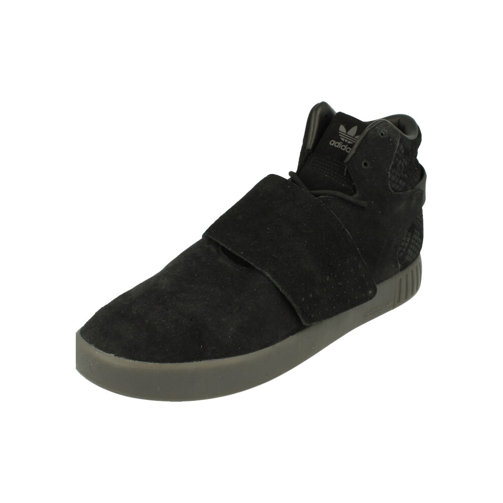 Adidas (10.5) Originals Tubular Invader Strap Mens Hi Top Trainers Shoes Bb8392