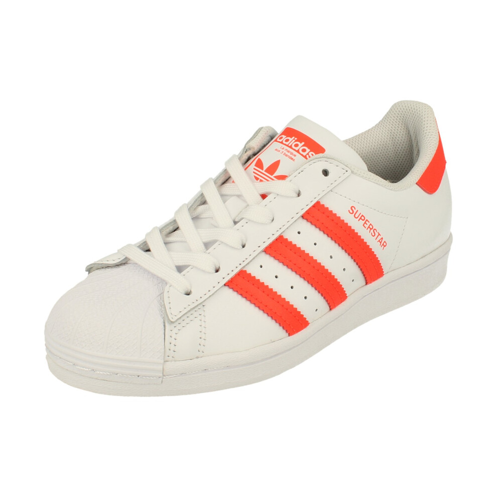 (3.5) Adidas Originals Superstar Junior Trainers Sneakers Fw3978