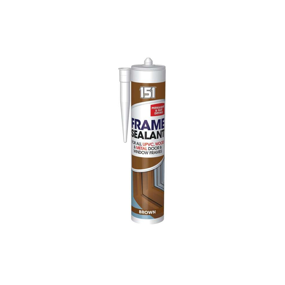 151 10024 Frame Sealant, Brown - Flexible Gap Sealer For Frames 5063434002755