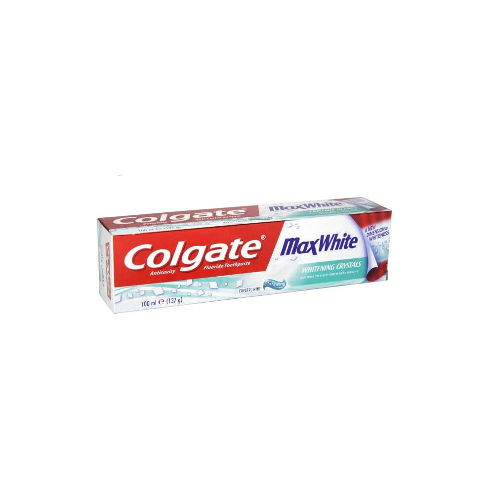 colgate max white crystal mint 100ml