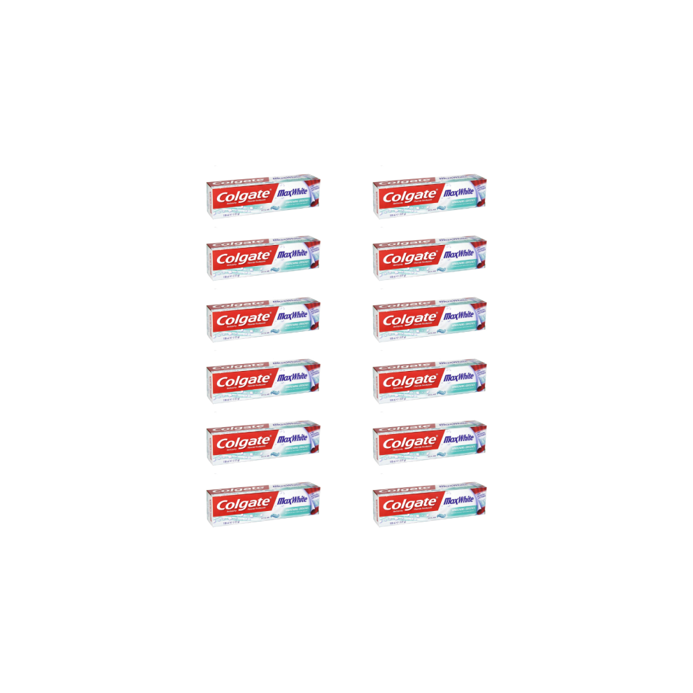 colgate max white crystal mint 100ml - Pack of 12