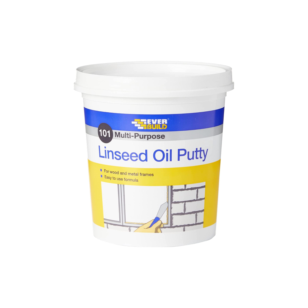 Everbuild 101 Multi-Purpose Linseed Oil Putty, Natural, 2 kg  480211