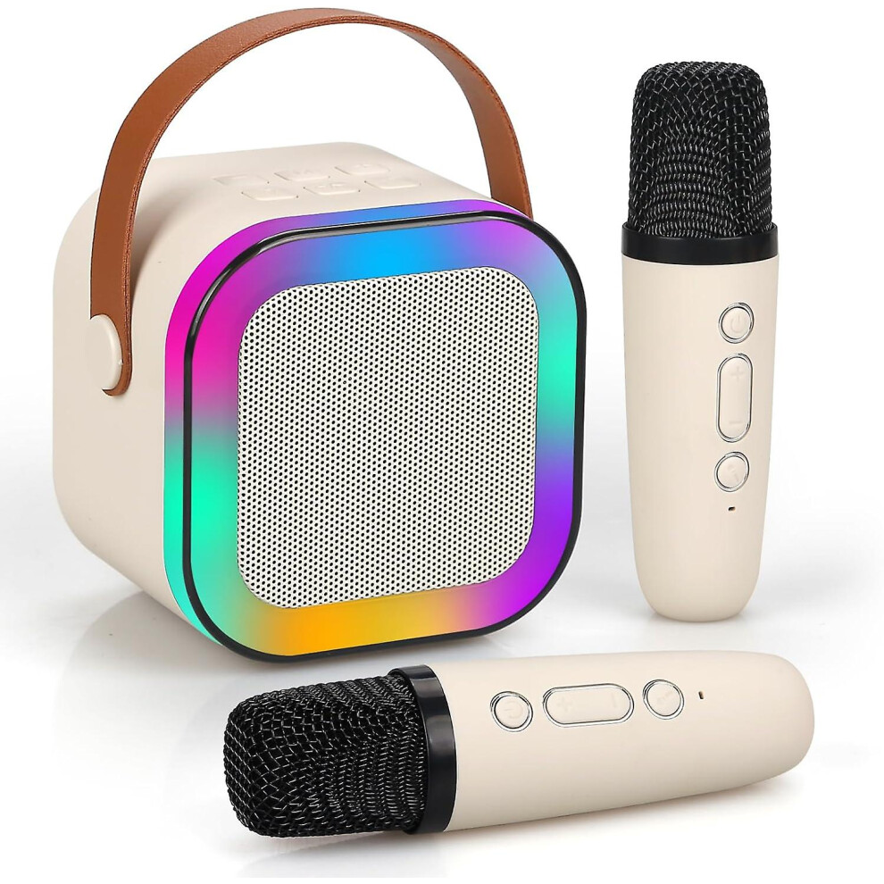 (Beige) Karaoke Machine For Kids
