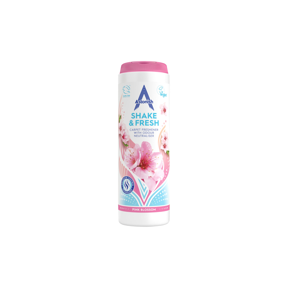 Astonish  Shake & Fresh Carpet Freshener Pink Blossom 400GM