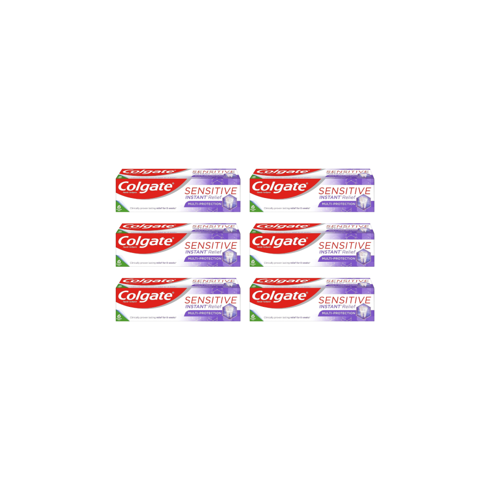 Colgate Sensitive Instant Relief Multi Protect Toothpaste 75ml - Pack of 6