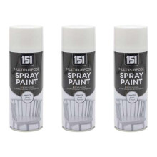 151 Multipurpose Spray Paint White Matt Finish 400ML - Pack of 3