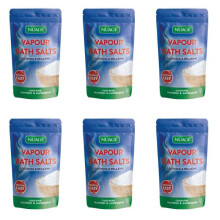 Nuage Decongestant Vapour Bath Salts for Easy Breathing, 450g - Pack of 6