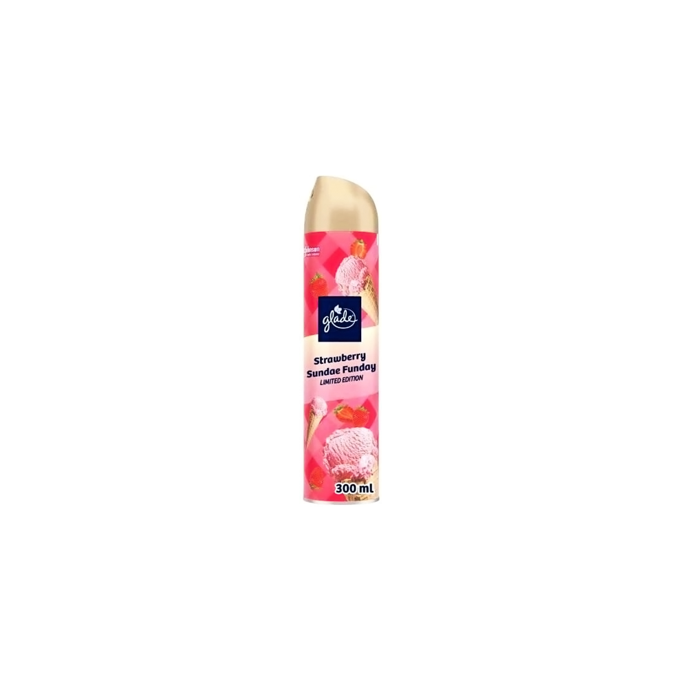 Glade Aerosol Air Freshener Strawberry Sundae Funday 300ML