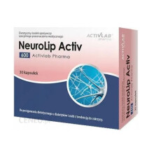 NeuroLip Activ 600 30 kaps ActivLab carbohydrate metabolism disorders diabetis