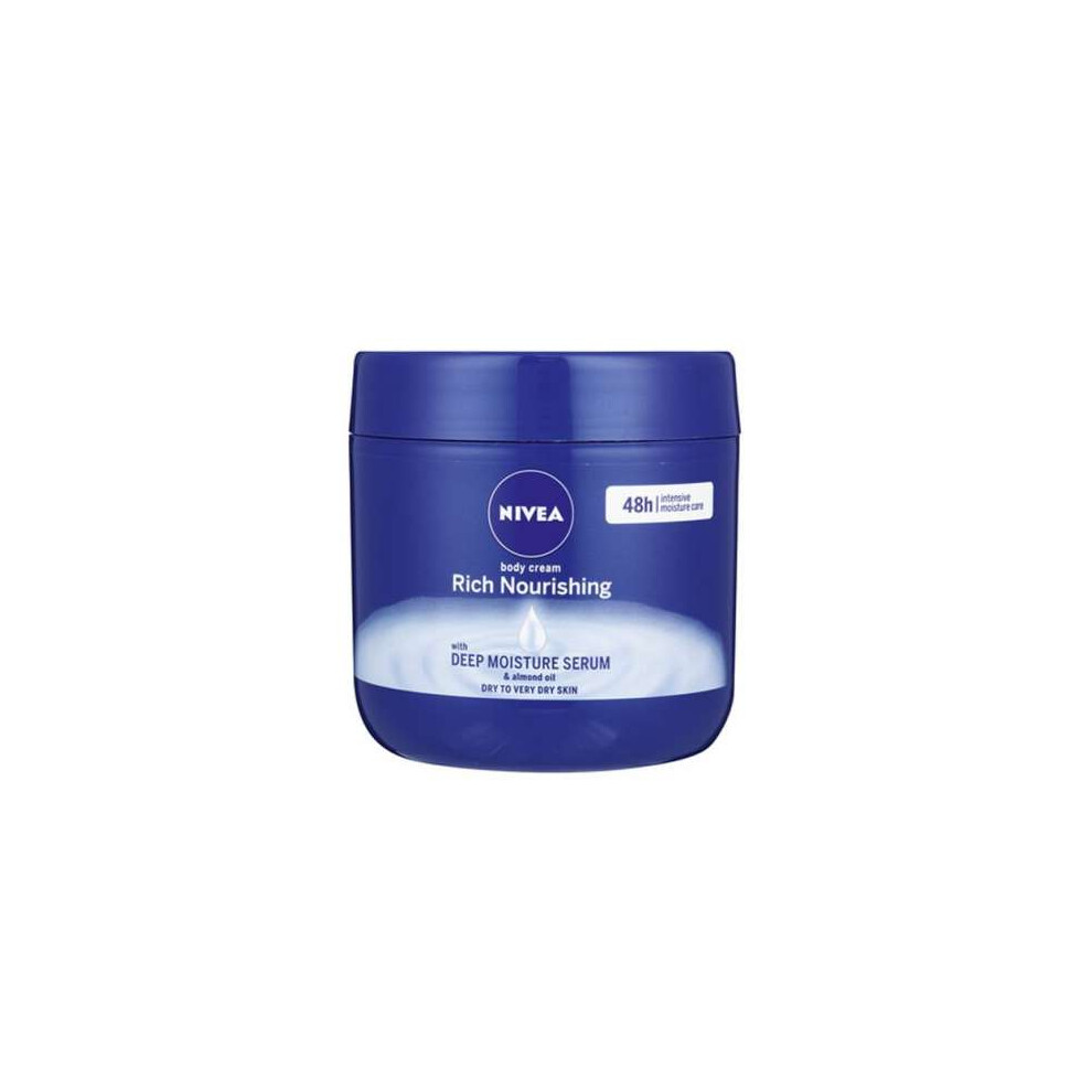 Nivea Body Cream Rich Nourishing Almond Oil 400ml - Pack of 12