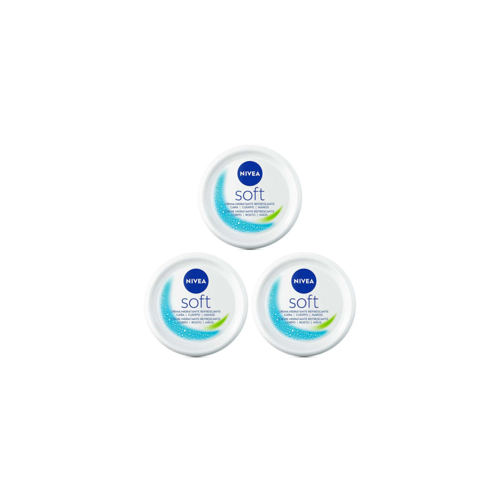 Nivea Soft Lotion Refreshing Moisturising 200Ml - Pack Of 3 Cream