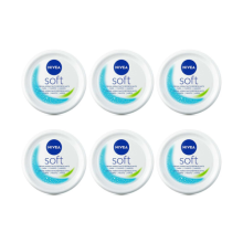 Nivea Soft Lotion Refreshing Moisturising Cream 200ml - Pack of 6