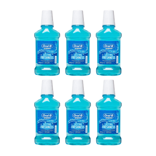 Oral-B Oral B Mouthwash Complete Lasting Freshness Arctic Mint 250ml - Pack of 6
