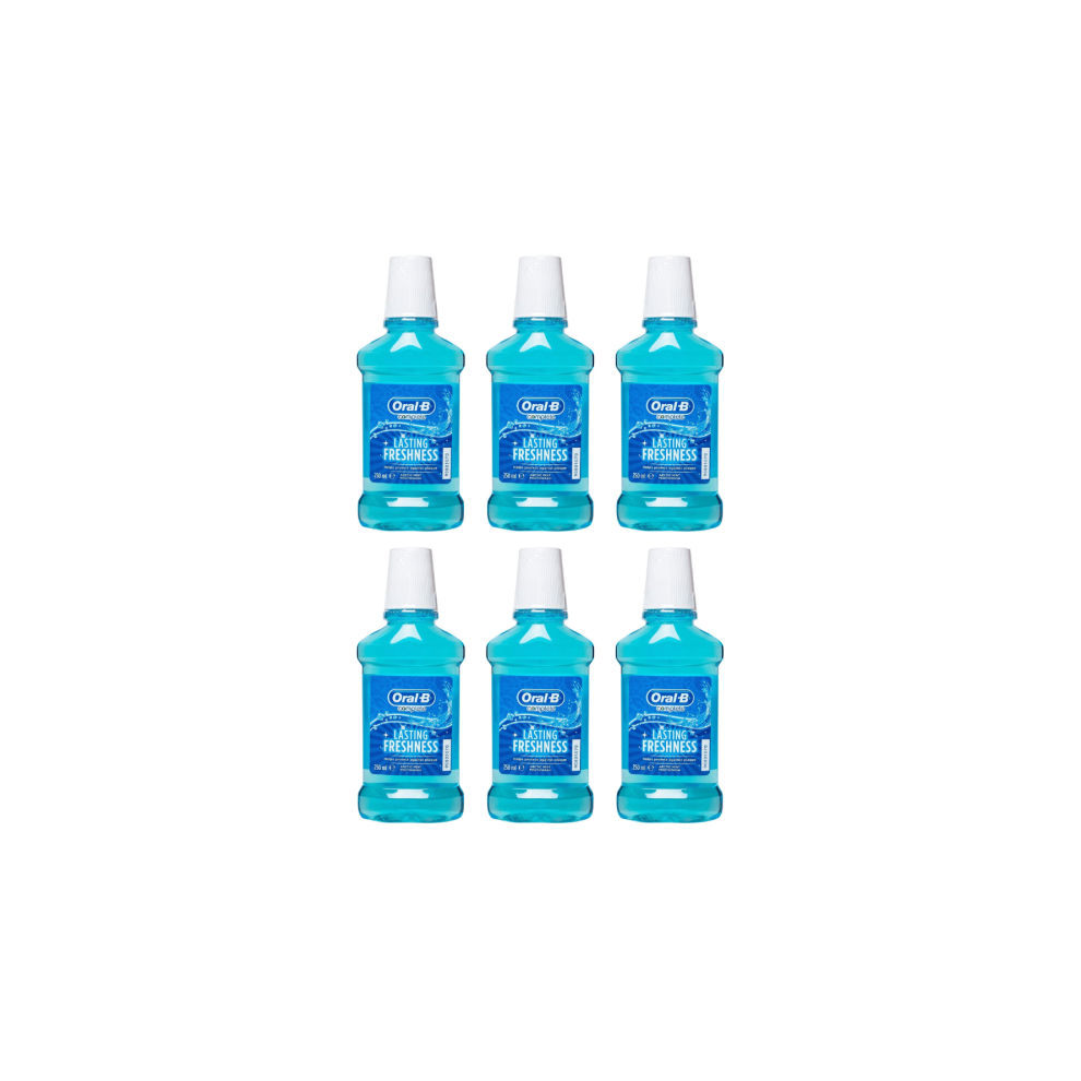 Oral B Mouthwash Complete Lasting Freshness Arctic Mint 250ml - Pack of 6