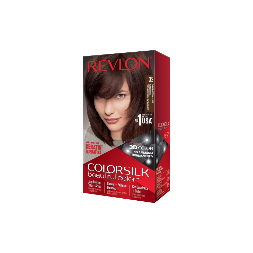 Revlon Colorsilk  Hair Colour Dark Mahogany Brown 32