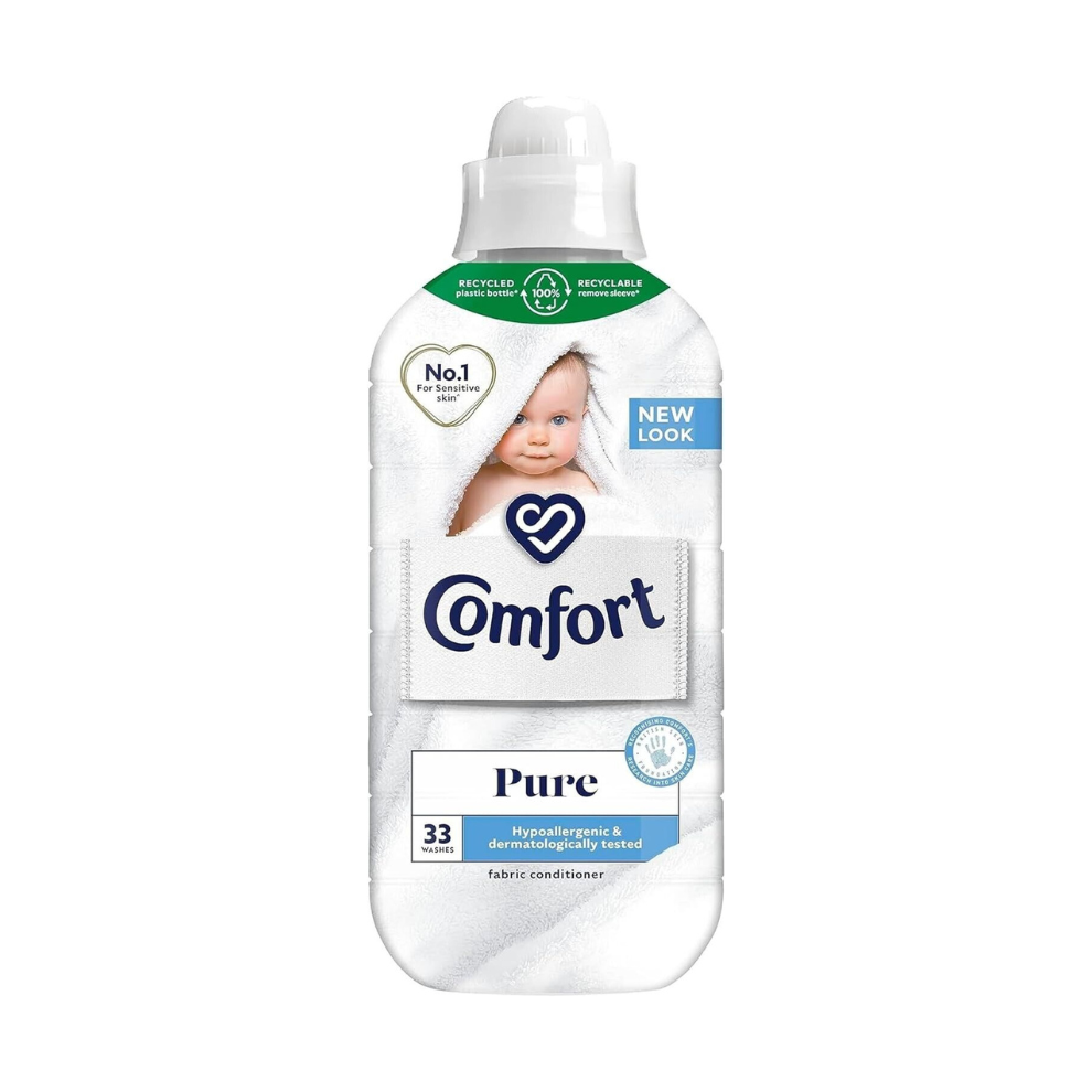 Comfort Pure Fabric Conditioner Hypoallergenic 33 Washes 990ml