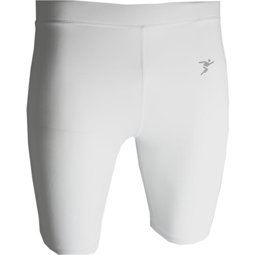 Loops L - WHITE Junior Sports Baselayer Compression Shorts Bottoms - Unisex Training