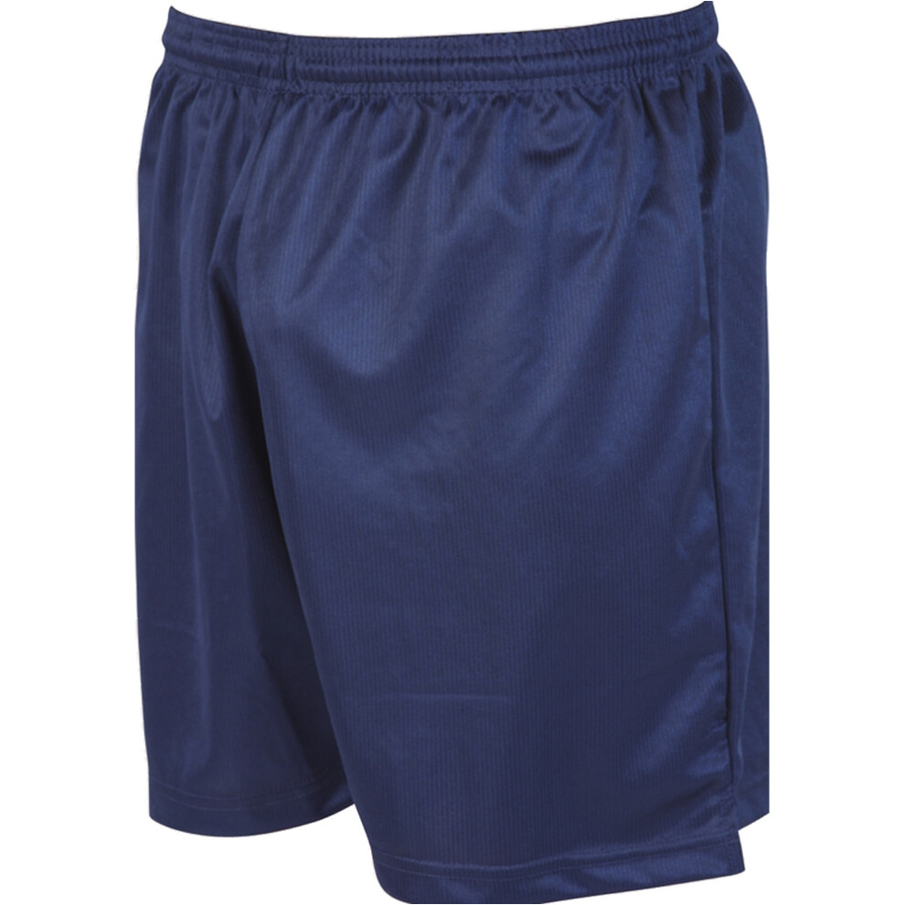 XS - NAVY Junior Sports Micro Stripe Training Shorts Bottoms - Unisex Football