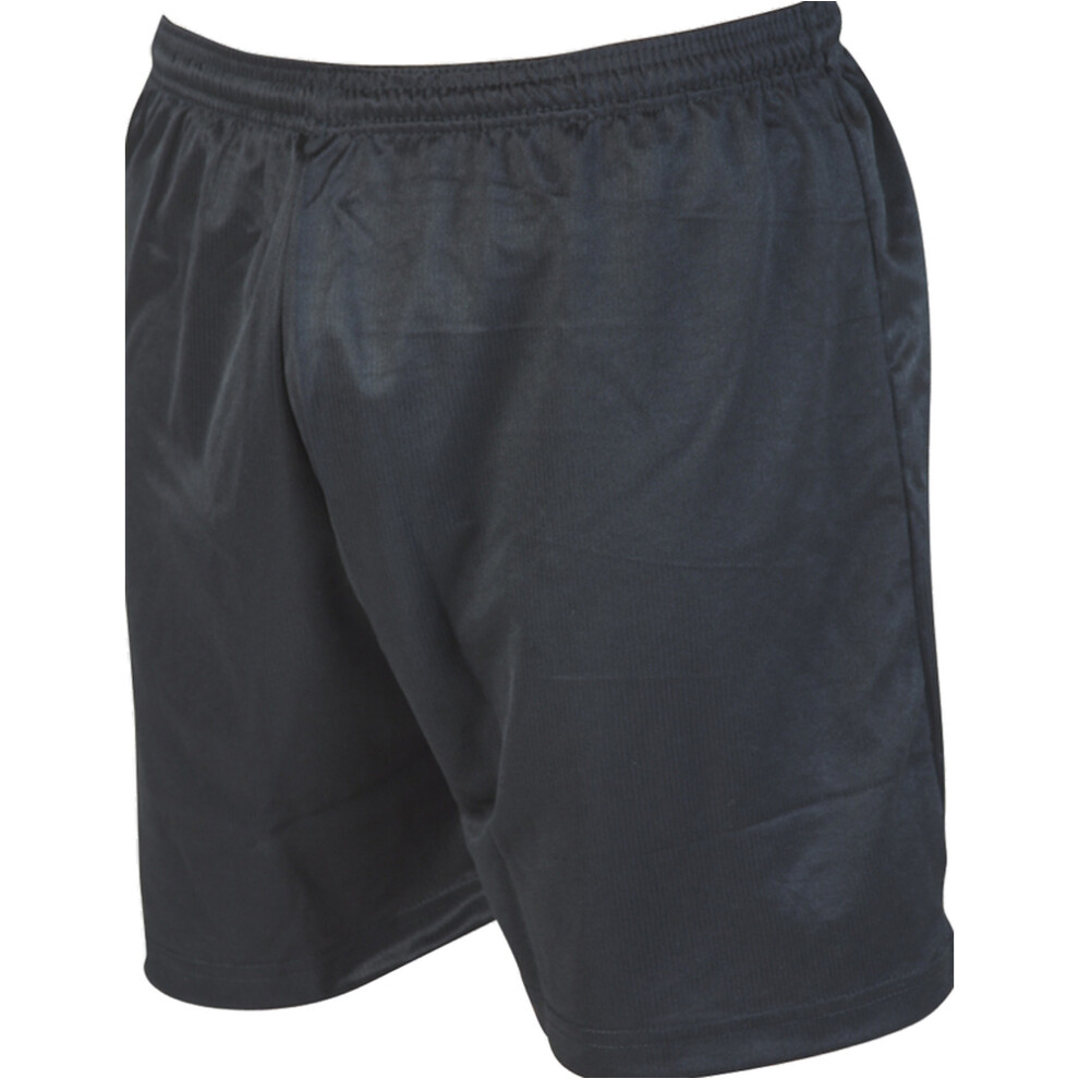 XL - BLACK Adult Sports Micro Stripe Training Shorts Bottoms - Unisex Football-image-OPC-PDNS7RH-NEW