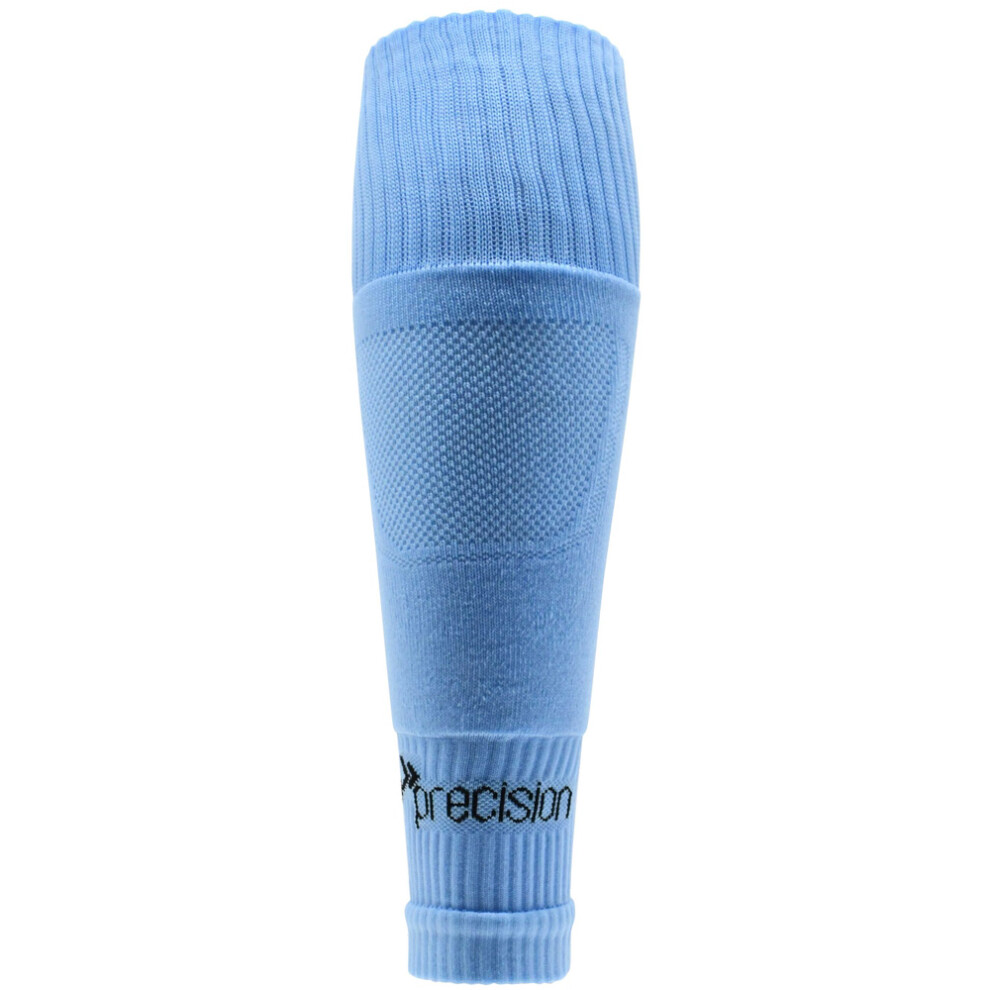 ADULT SIZE 7-12 Pro Footless Sleeve Football Socks - SKY BLUE - Stretch Fit