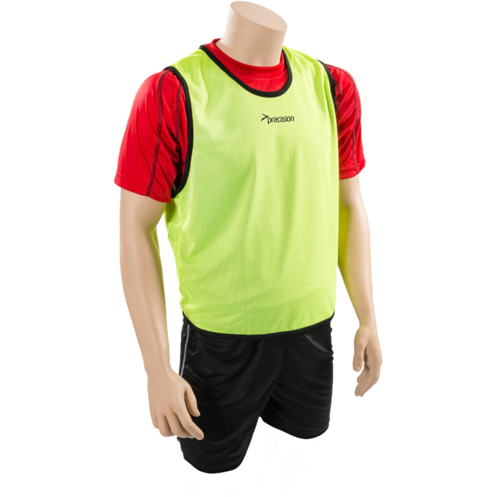 4-9 Years Kids Lightweight Sports Training Bib - YELLOW - Plain Football Vest