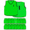 Loops 15 PACK 2-3 Years Infant Sports Training Bibs - Numbered 1-15 GREEN Plain Vest 1