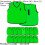 Loops 15 PACK 2-3 Years Infant Sports Training Bibs - Numbered 1-15 GREEN Plain Vest 2