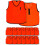Loops 15 PACK 2-3 Years Infant Sports Training Bibs - Numbered 1-15 ORANGE Plain Vest 1