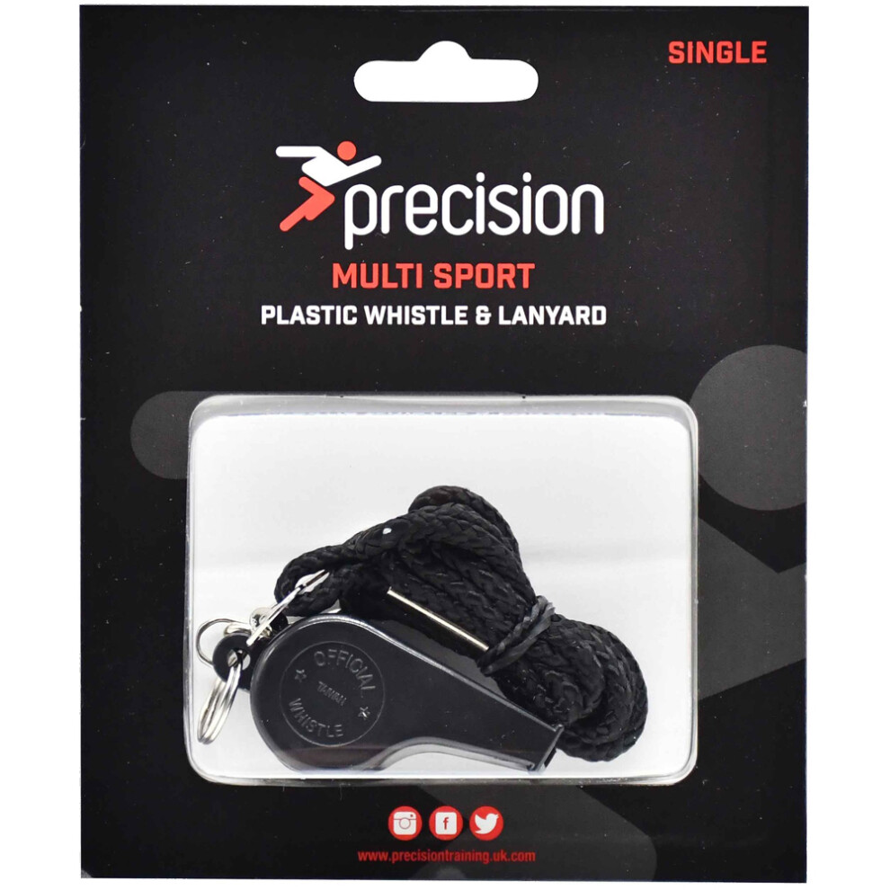 Loops Multi-Sport Handheld Plastic Whistle & Lanyard - Football Rugby Referee School