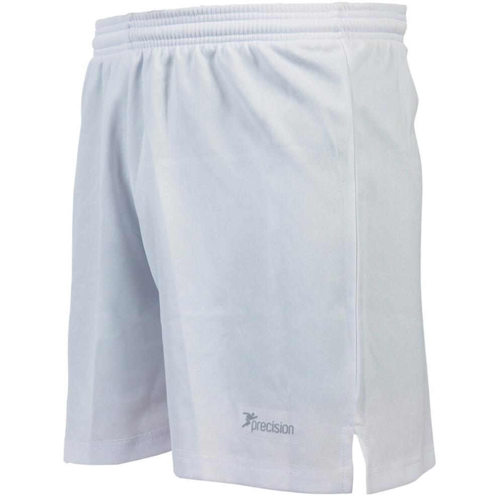 L ADULT Elastic Lightweight Football Gym Training Shorts - Plain WHITE 38-40"