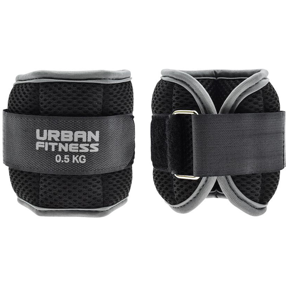 2 PACK 0.5kg Wrist / Ankle Weights - Wrap Around Weighted Straps Workout Gym