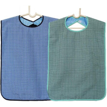 2 Pack Adult Bibs For Eating Adjustable Strap Washable Reusable Waterproof Apron