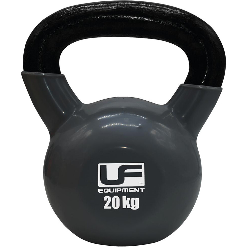 Loops 20Kg Cast Iron Kettlebell - Podwer Coated & Dipped - Kettle Bell Metal Swing