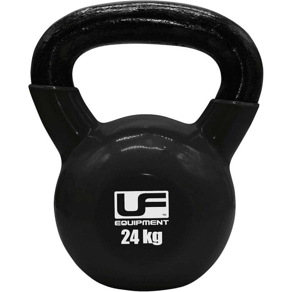 24KG Cast Iron Kettlebell - Podwer Coated & Dipped - Kettle Bell Metal Swing