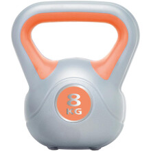 8KG Vinyl Gripped Kettlebell - Podwer Coated Cast Iron - Kettle Bell Swing