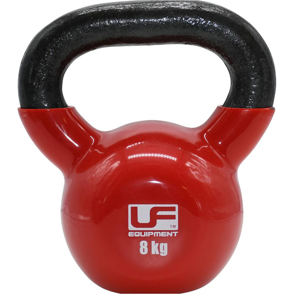 Loops 8Kg Cast Iron Kettlebell - Podwer Coated & Dipped - Kettle Bell Metal Swing