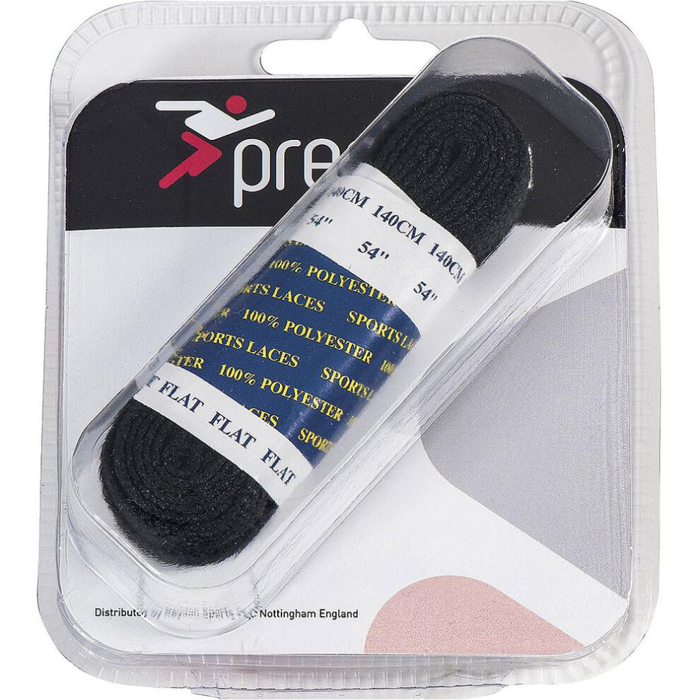 PAIR - 100cm Black Flat Shoe Laces - Sporting Trainer Football Boot Lace