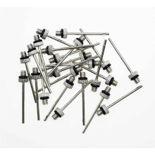 24 PACK - 2mm Thin Ball Inflator Needle Adapters - Football Pump Screw Thread