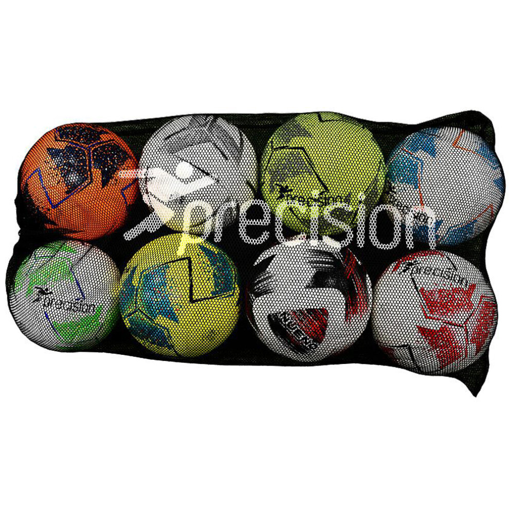 10 Ball Football Mesh Carry Sack Bag - Draw String Nylon - Holds 10x Size 5
