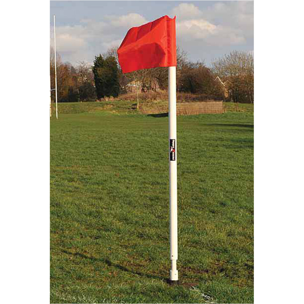 Loops 4 Pack 5Ft Football Corner Post & Sleeve Set - 50Mm All Weather - Flags Not Inc