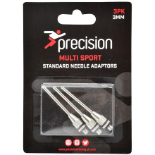 3 PACK - 3mm Standard Ball Inflator Needle Adapters - Football Pump Screw Thread