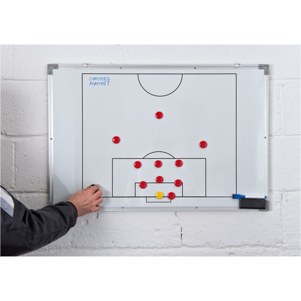 Photos - Football 90 x 60cm Magnetic Double Sided  Tactics Board - Wall Mounted Markers