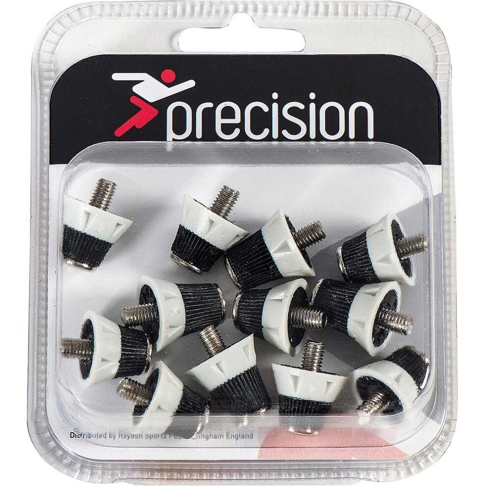 Loops 12 Pack - Metal Tip League Football Studs - 8X 15Mm & 4X 18Mm Screw Soft Ground