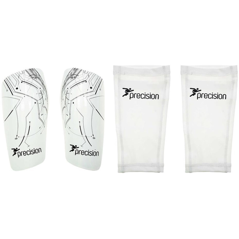 S - Shinguard Sleeves & Shin Pad Insert Set - WHITE - Washable Leg Protection