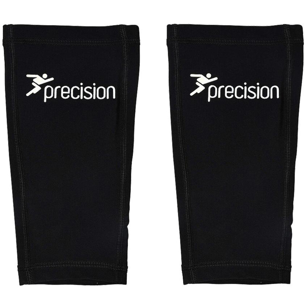 S - Shinguard Sleeves PAIR - BLACK - Washable Leg Protection Pad Holders