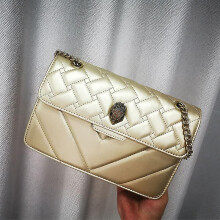 (Gold) Kurt Geiger London Kensington Bag Women Bag Pu Leather Handbag Luxury Uk Brand Shoulder Bag Messenger Wallet Woman Crossbody Bag