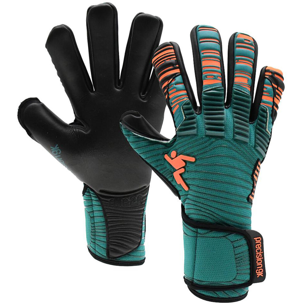Photos - Goalkeeper Gloves Size 11 Professional ADULT Goal Keeping Gloves - ELITE 2.0 Green & Orange Keeper